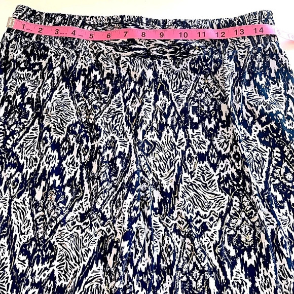 Iman M/L patterned pants stretchy waist comfy lightweight business casual pants - Picture 2 of 10